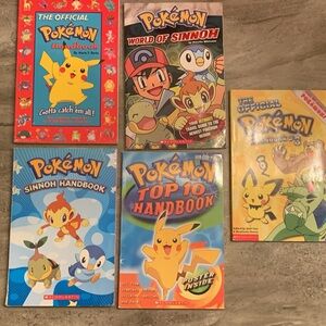 Pokemon Kids Trading Cards Handbook Set - Blue, Red, Yellow